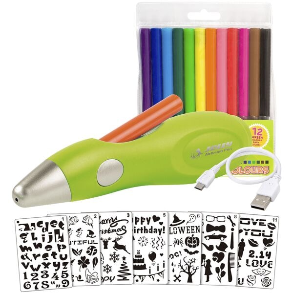 Airbrush-Set Fun fr Kinder 21-tlg.