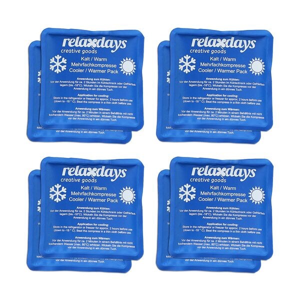 relaxdays 8er-Pack Kühlpads 11 x 11 cm relaxdays 8er-Pack Kühlpads 11 x 11 cm