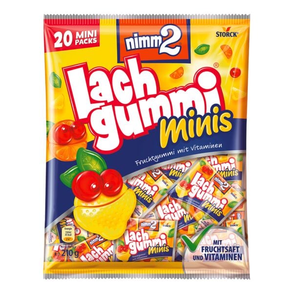nimm2 Lachgummi minis Fruchtgummi  »Lachgummi Minis« 20 Portionsbeutel