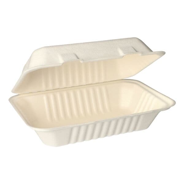 Papstar Menübox ungeteilt 13x15.5 cm aus Zuckerrohr 500 Stück