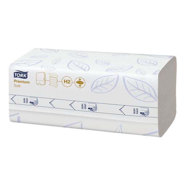 Papierhandtücher Tork Xpress® Compressed Soft Premium H2 100888 2-lagig, weiß, 21,2 cm x 32 cm aus Zellstoff mit I-Falzung - 2040 Blatt gesamt Papierhandtücher Tork Xpress® Compressed Soft Premium H2 100888 2-lagig, weiß, 21,2 cm x 32 cm aus Zellstoff mit I-Falzung - 2040 Blatt gesamt