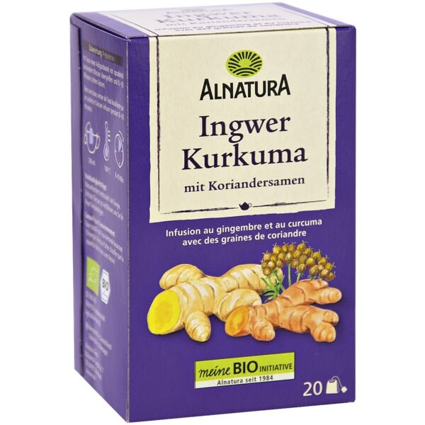 Alnatura Bio Gewrztee Ingwer Kurkuma - 20 Beutel
