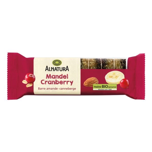 Alnatura Bio Fruchtschnitte Mandel-Cranberry