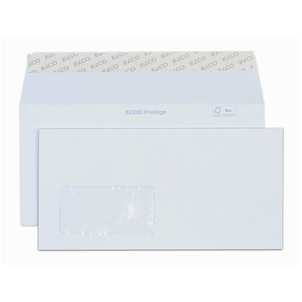 Briefumschlge ELCO Prestige, DIN lang+ 120 g/m mit Fenster - 250 Stck 22,9/-/11,4 250 Briefumschlge