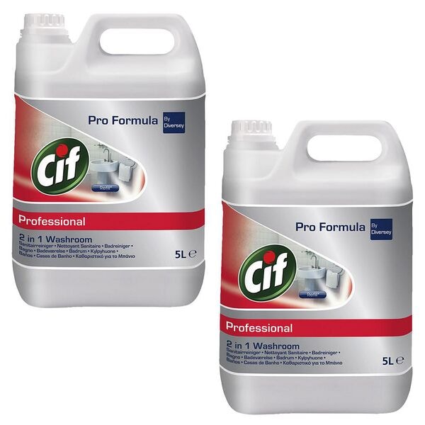 Cif Professional 2er-Pack Badreiniger »Professional 2in1« 5,0 l Cif Professional 2er-Pack Badreiniger »Professional 2in1« 5,0 l