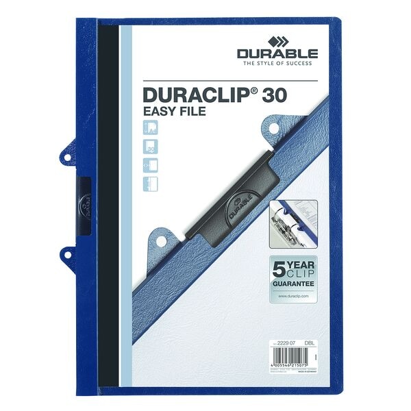 Durable 25er-Pack Klemmhefter »Easy File« A4 Durable 25er-Pack Klemmhefter »Easy File« A4