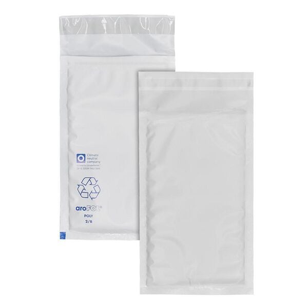aroFol 200 Stück Luftpolster-Versandtaschen POLY 2/B, 14x22,5 cm, im Großpack aroFol 200 Stück Luftpolster-Versandtaschen POLY 2/B, 14x22,5 cm, im Großpack