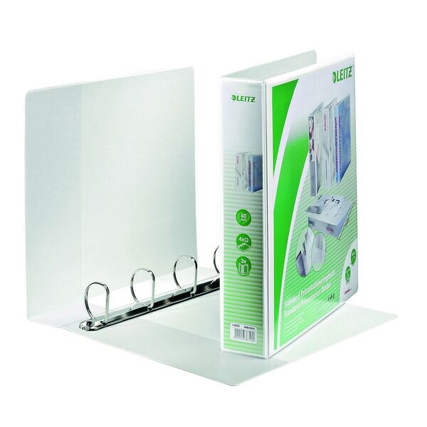 Leitz 4er-Pack Pr�sentationsringbuch �4286� 4 Ringe, A4 Maxi, R�ckenbreite 63 mm