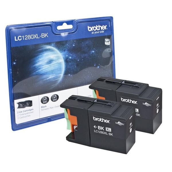 Brother 2er-Pack Tintenpatrone »LC-1280XLBK Twin Pack«