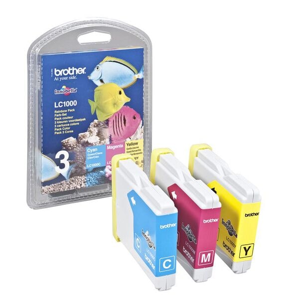Brother Tintenpatrone LC-1000 Rainbow Pack