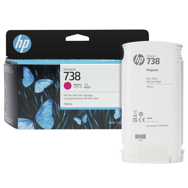 HP Tintenpatrone HP 738, magenta - 498N6A HP Tintenpatrone HP 738, magenta - 498N6A