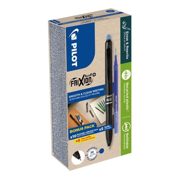 10x Tintenroller Pilot FriXion Ball nicht dokumentenecht, radierbar