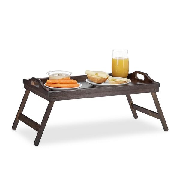 relaxdays Klappbares Bett-Tablett
