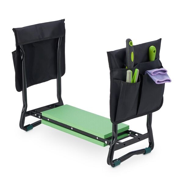 relaxdays Kniebank fr Gartenarbeit 65 cm grn