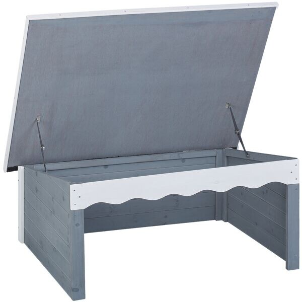 relaxdays Mähroboter-Garage Holz