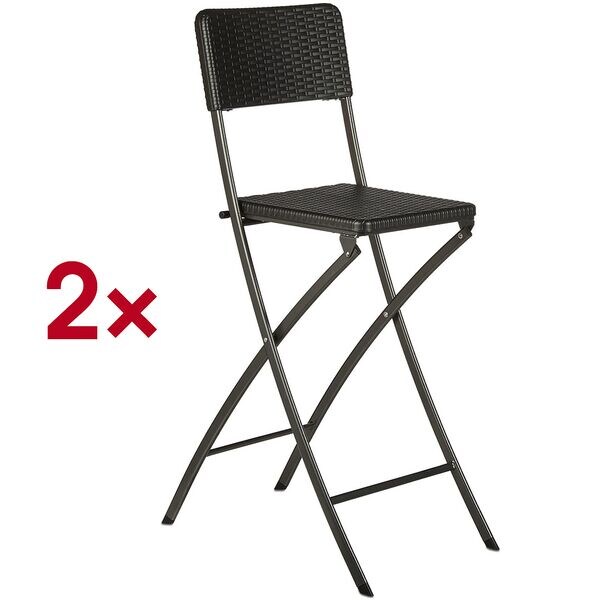 relaxdays 2er-Set Barhocker »Rattan« relaxdays 2er-Set Barhocker »Rattan«