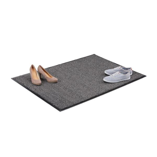 relaxdays Fußmatte grau 90x120 cm relaxdays Fußmatte grau 90x120 cm