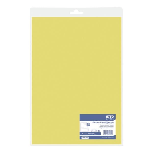 OTTO Office Selbstklebende Ordnerrcken–Etiketten Fresh Colour 38x192 mm