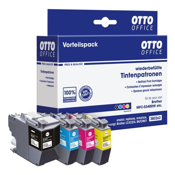 OTTO Office Tintenpatronen-Set ersetzt Brother »LC422XL VAL« OTTO Office Tintenpatronen-Set ersetzt Brother »LC422XL VAL«
