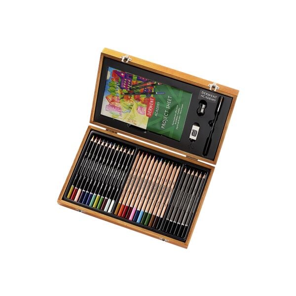 DERWENT Stifte-Geschenkset »Academy« in Holzbox
