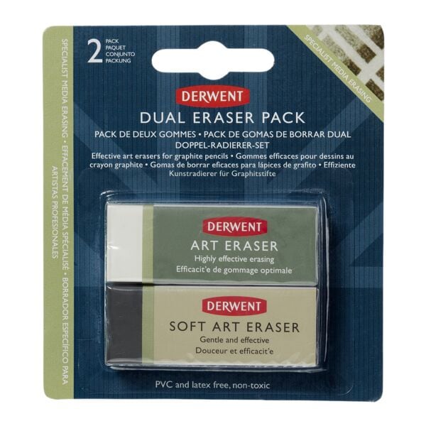 DERWENT 2er Pack Radierer DERWENT 2er Pack Radierer