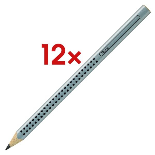 12x Faber-Castell Jumbo Grip, B, ohne Radiergummi