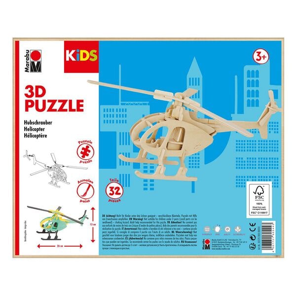 Marabu Kinder 3D-Puzzle »Hubschrauber« Marabu Kinder 3D-Puzzle »Hubschrauber«