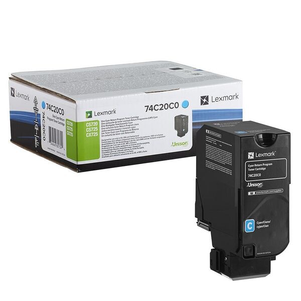Lexmark Toner 74C20C0 CS720DE cyan
