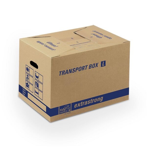 tidyPac 10er-Pack Umzugskartons »Transport Box L«