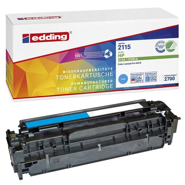 Edding Toner ersetzt HP HP 312A CF381A cyan
