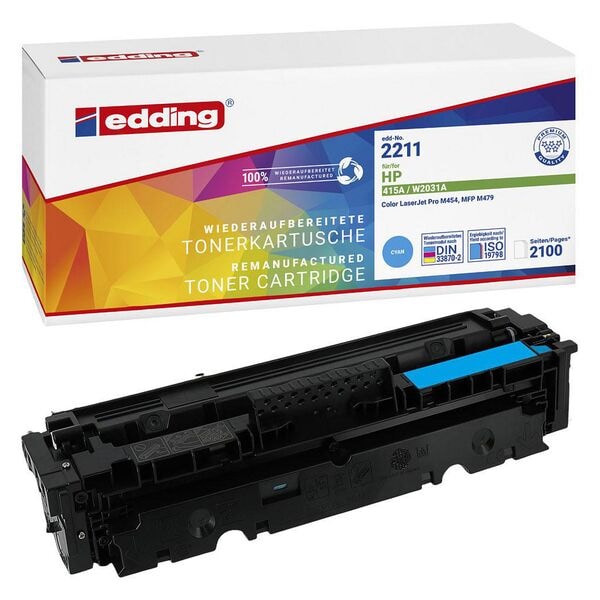 Edding Toner ersetzt HP »HP 415A« W2031A cyan
