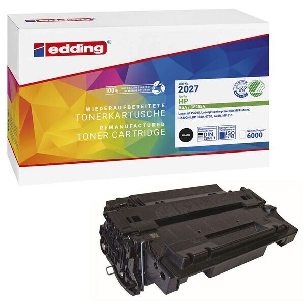 Edding Toner ersetzt HP »HP 55A« CE255A schwarz Edding Toner ersetzt HP »HP 55A« CE255A schwarz