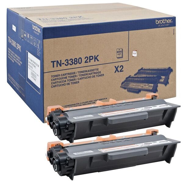 Brother Toner-Set »TN-3380« schwarz - 2 Stück Brother Toner-Set »TN-3380« schwarz - 2 Stück