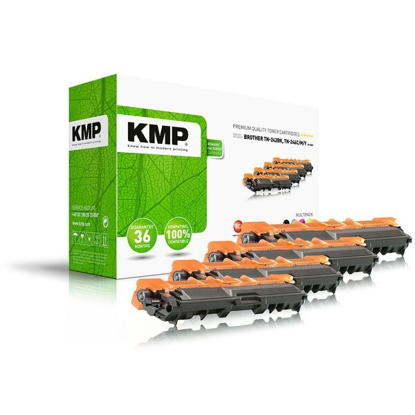 KMP Toner ersetzt Brother TN-242/246BKCMY schwarz, cyan, magenta, gelb