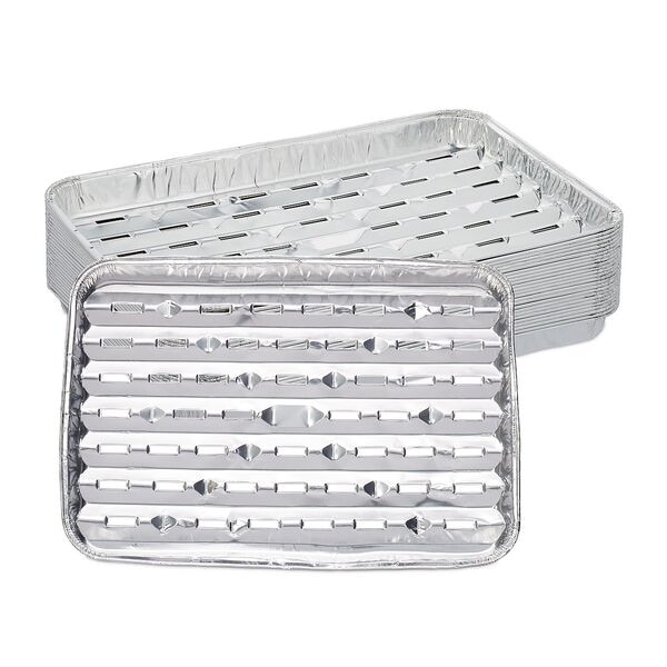 relaxdays 25er-Set Alu-Grillschale - 34x22 cm relaxdays 25er-Set Alu-Grillschale - 34x22 cm
