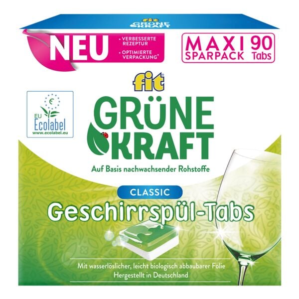 fit Maxi-Sparpack Geschirrspl-Tabs Grne Kraft Classic 90 Tabs