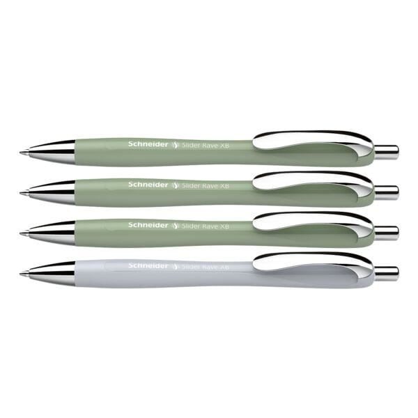 4x Schneider Slider Rave Kugelschreiber