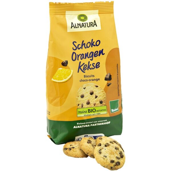 Alnatura Bio Dinkelkekse Schoko Orangen Kekse - 150 g