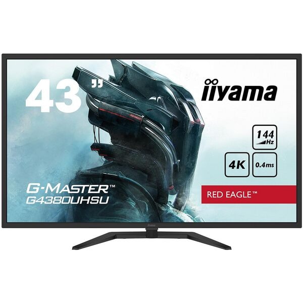Iiyama G-MASTER G4380UHSU-B1 VA Monitor, 108 cm (42,5''), 16:9, Ultra HD (4K), 2x HDMI, DisplayPort, 3,5-mm-Stecker, USB