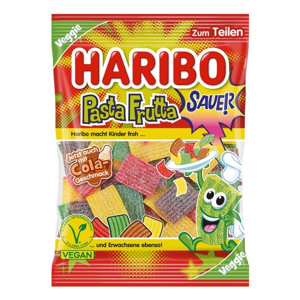 Haribo Fruchtgummi Pasta Frutta sauer vegan 160 g