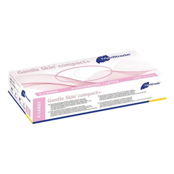 100 MEDITRADE Einmalhandschuhe Gentle Skin® compact+ Latex, Größe XL natur-weiß 100 MEDITRADE Einmalhandschuhe Gentle Skin® compact+ Latex, Größe XL natur-weiß