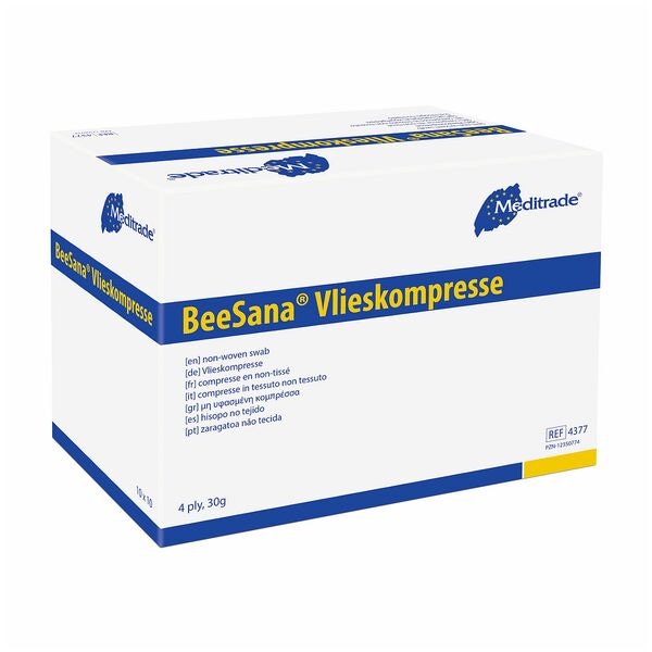 Meditrade 60 x 5 Stk. Vlieskompresse »BeeSana« 10 x 10 cm - 30 g Meditrade 60 x 5 Stk. Vlieskompresse »BeeSana« 10 x 10 cm - 30 g