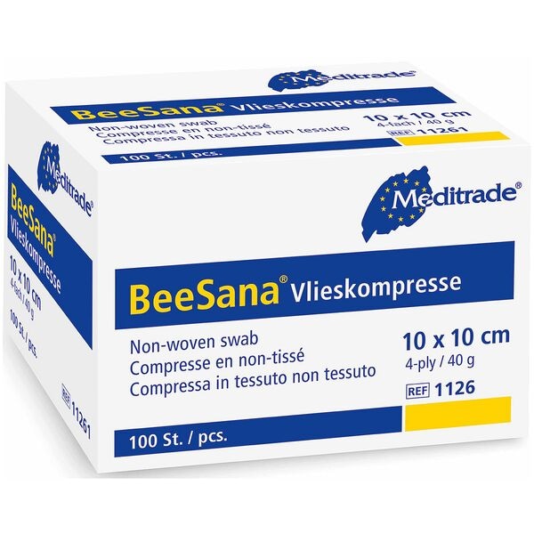 Meditrade 100er-Pack Vlieskompresse »BeeSana« 10 x 10 cm - 40 g Meditrade 100er-Pack Vlieskompresse »BeeSana« 10 x 10 cm - 40 g