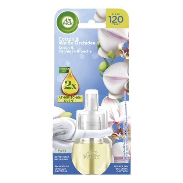 AIR WICK Duftstecker Nachfller Cotton & Weie Orchidee 19 ml