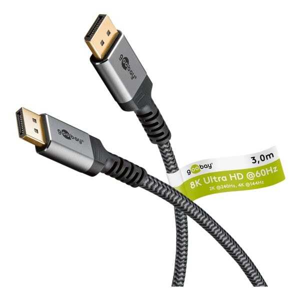 goobay DisplayPort-Kabel 8K - 3 m goobay DisplayPort-Kabel 8K - 3 m