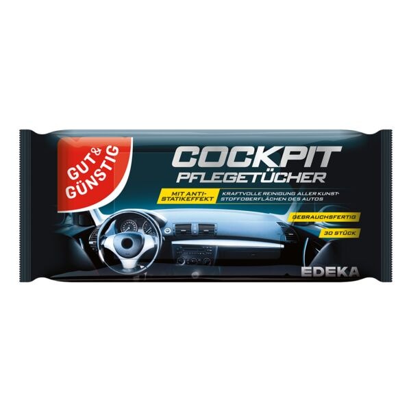 Gut und Gnstig Cockpit-Reinigungstcher 30 Stck