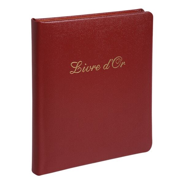 EXACOMPTA G�stebuch Alpillez Livre d'Or 140 Seiten einfarbig mit Goldschnitt