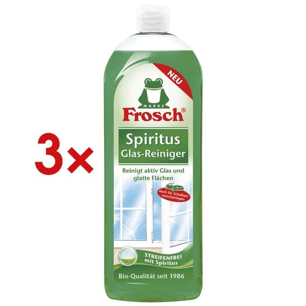 Frosch 3x Glasreiniger »Spiritus« 750 ml Frosch 3x Glasreiniger »Spiritus« 750 ml