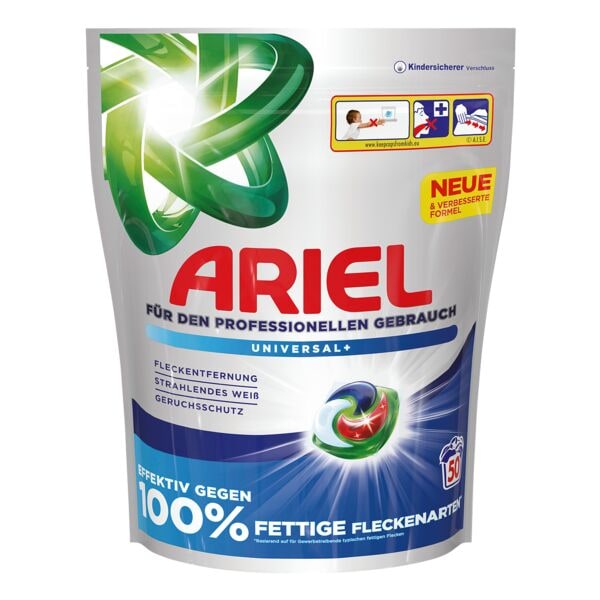 ARIEL Professional Colorwaschmittel Pods Professional All-in-1 Universal+ 100 WL (2x 50 Pods)