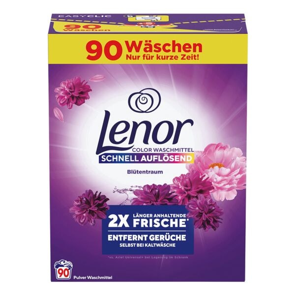 Lenor Pulver-Farbwaschmittel Bltentraum 90 WL